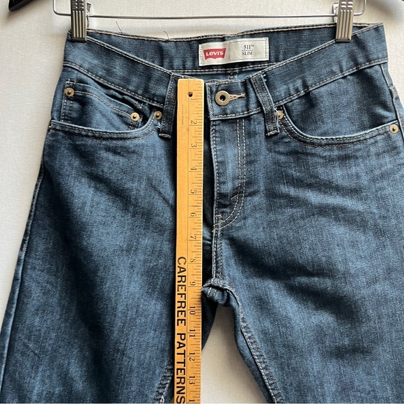 Levi's 511 Slim Straight Jeans Classic Denim Sz 16/ 28” - Picture 11 of 12